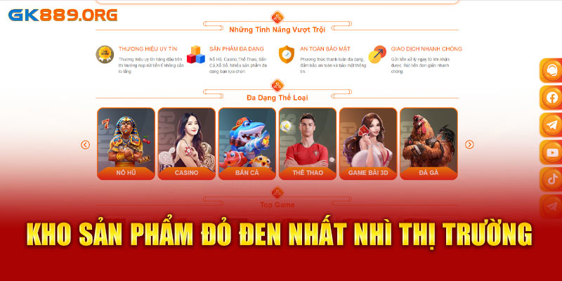 Kho sản phẩm đỏ đen nhất nhì thị trường